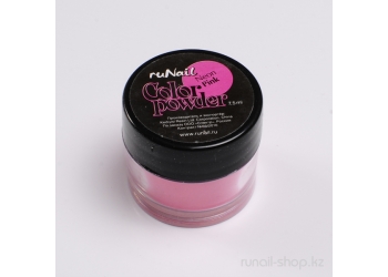 Цветная акриловая пудра (флуоресцентная, розовая, Neon Pink), 7,5 г