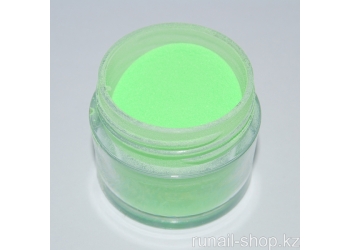 Цветная акриловая пудра (флуоресцентная, зеленая, Neon Green), 7,5 г