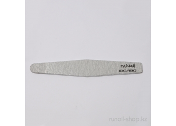 Пилка для искусственных ногтей (серая, ромб, 100/180)