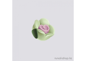 Пластиковые цветы для ногтей (чайная роза, салатовый)