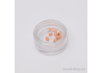 Пластиковые цветы для ногтей (чайная роза, оранжевый)
