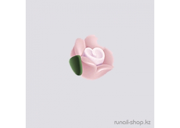Пластиковые цветы для ногтей (чайная роза, бледно-розовый)