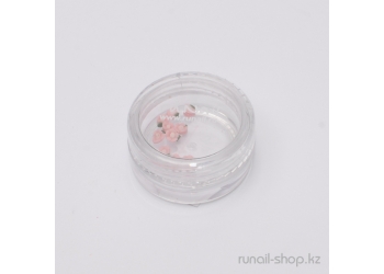 Пластиковые цветы для ногтей (чайная роза, бледно-розовый)