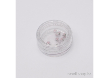 Пластиковые цветы для ногтей (чайная роза, розовый)