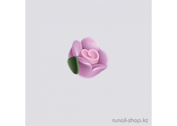 Пластиковые цветы для ногтей (чайная роза, сиреневый)