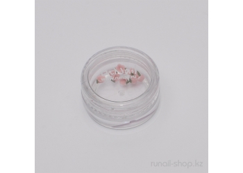 Пластиковые цветы для ногтей (вьюнок, бледно-розовый)