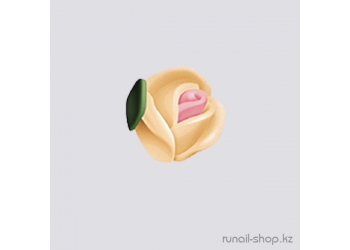 Пластиковые цветы для ногтей (голландская роза, персиковый)