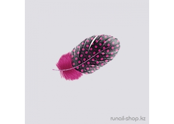 Перья для дизайна ногтей (ярко-розовый)