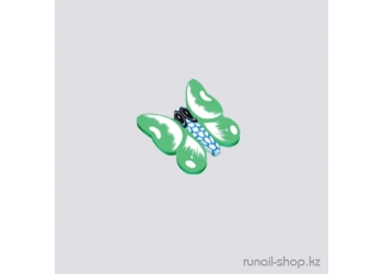 Фимо для ногтей (большие бабочки, зеленый)