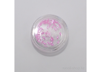 Пластиковые капельки для дизайна ногтей (бледно-розовый)