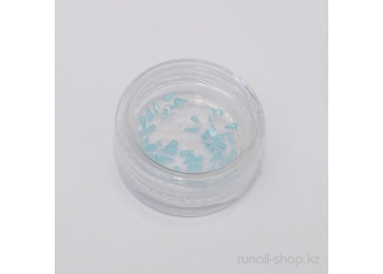 Пластиковые капельки для наращивания ногтей (голубой)