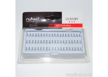 Пучки для наращивания ресниц с узелками Luxury, шёлк Ø 0,10 мм, №10