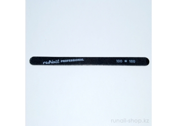 Пилка для искуственных ногтей (тонкая, черная, полукруглая, 100/180)