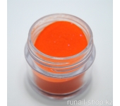 Цветная акриловая пудра (с блёстками, оранжевая, Sparkling Orange), 7,5 г