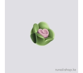 Пластиковые цветы для ногтей (чайная роза, зелёный)