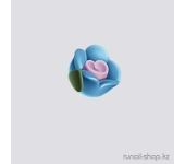 Пластиковые цветы для ногтей (чайная роза, голубой)