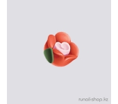 Пластиковые цветы для ногтей (чайная роза, оранжевый)