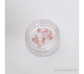 Пластиковые цветы для ногтей (чайная роза, красный)