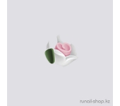 Пластиковые цветы для ногтей (чайная роза, белый)