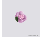 Пластиковые цветы для ногтей (чайная роза, сиреневый)