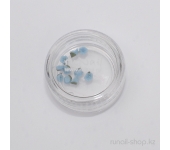 Пластиковые цветы для ногтей (вьюнок, ярко-голубой)