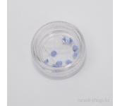 Пластиковые цветы для ногтей (вьюнок, синий)