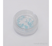 Пластиковые капельки для наращивания ногтей (голубой)